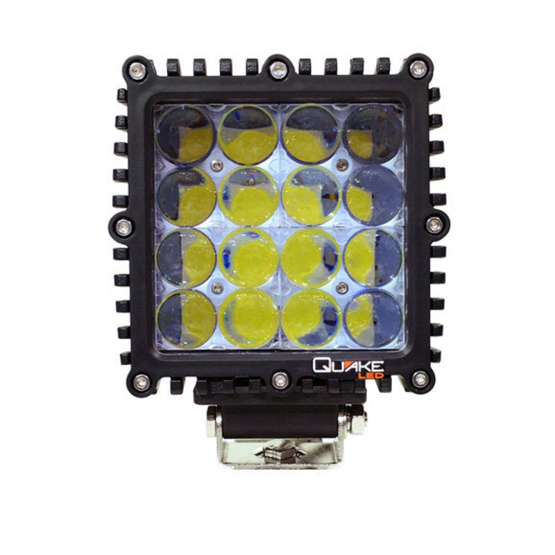 Quake LED QFR989 RGB 5" Cube 80W 4D Spot Work Light- Single