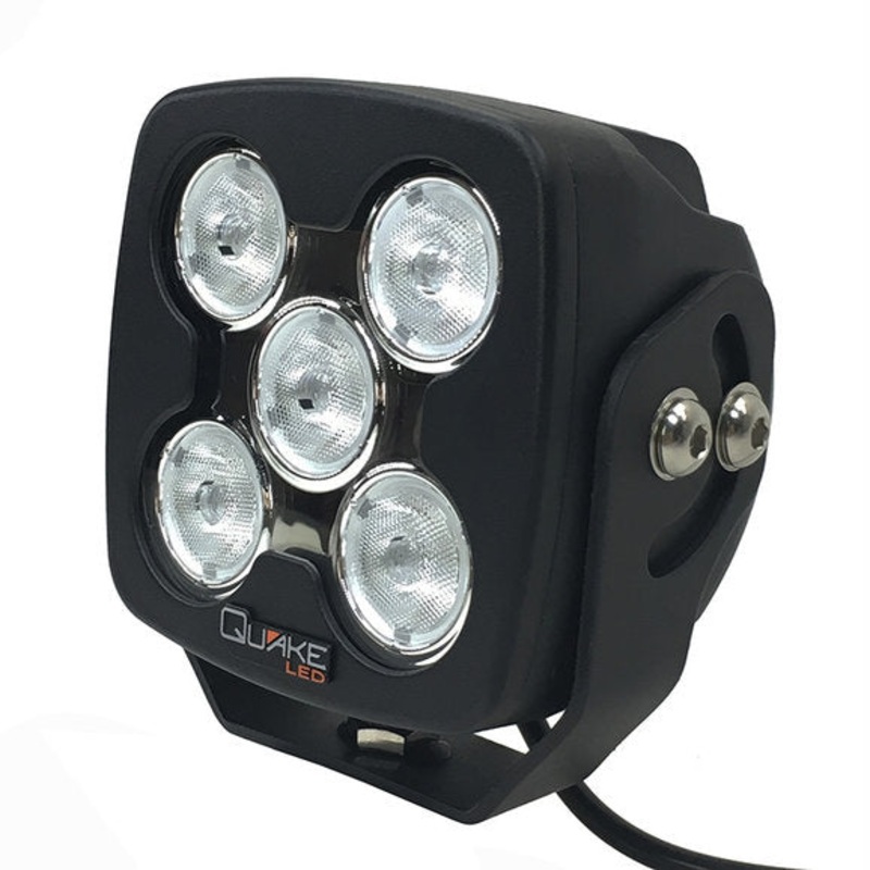 Quake LED QME796 Megaton RGB 4.5" Cube LED Spot Light- Single