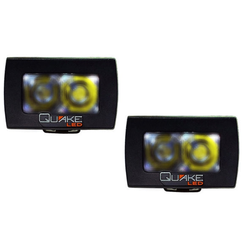 Quake LED QQU782 Seismic RGB 3" LED Flood Light Pair