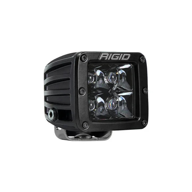Rigid Industries 201213BLK D-Series PRO Midnight Edition Spot Beam 3" Cube LED Light- Single
