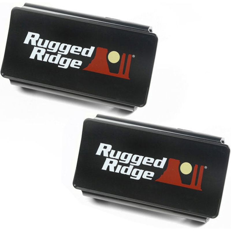Rugged Ridge 15210.47 6" LED Light Cover Kit in Black