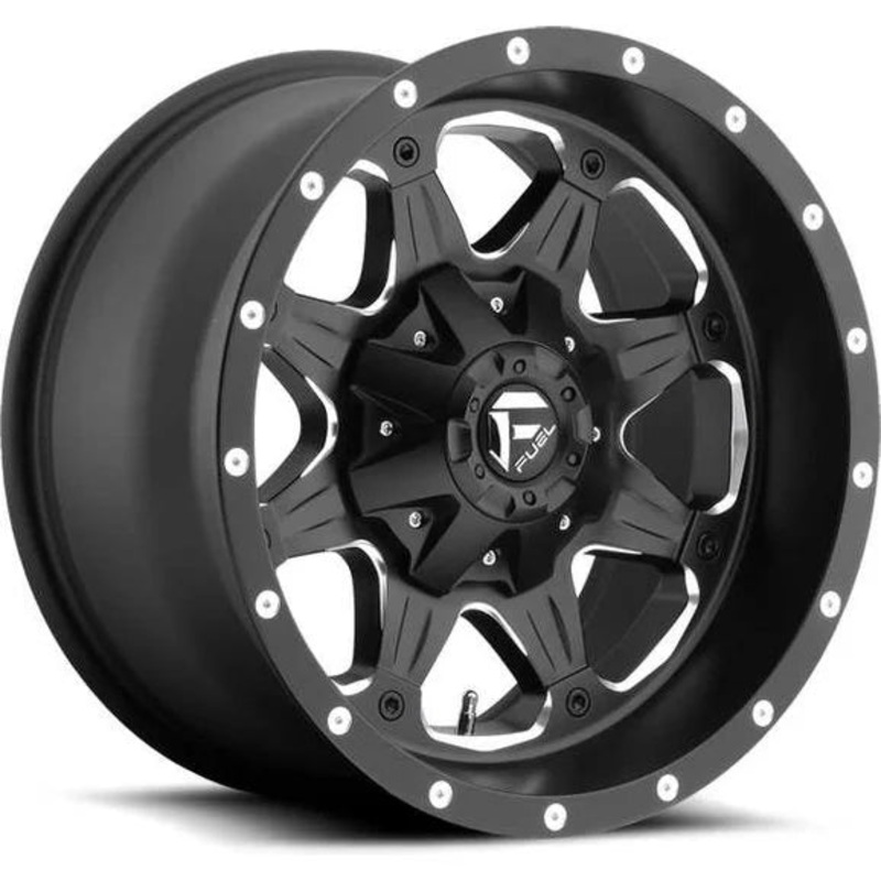 Fuel Off-Road Boost Wheel in Black with Machined Accents for 07-24 Jeep Wrangler JL, JK & Gladiator JT