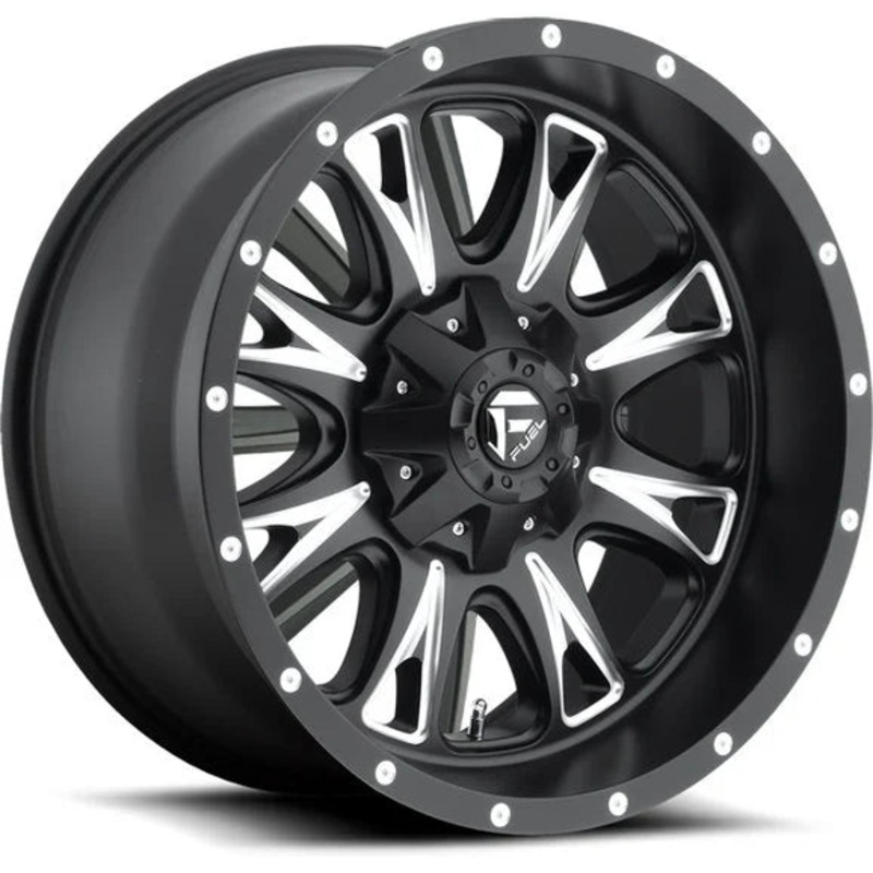 Fuel Off-Road Throttle Wheel in Matte Black with Machined Accents for 84-24 Jeep Vehicles