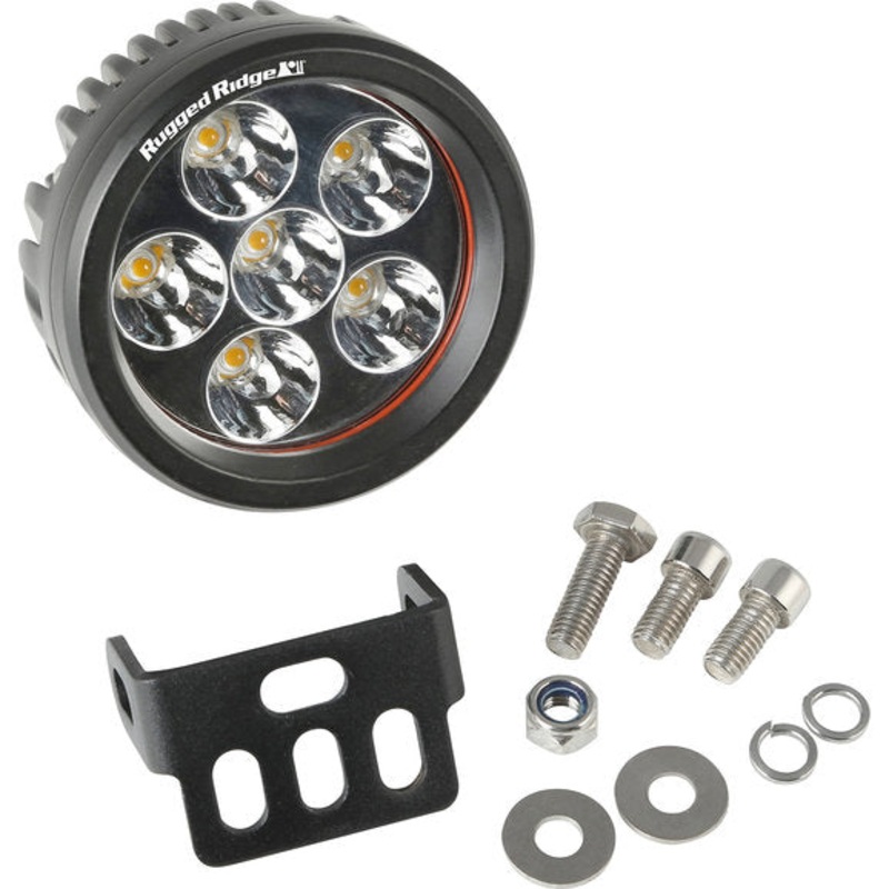 Rugged Ridge 15209.01 3.5" Round LED 18w Light- Driving Pattern