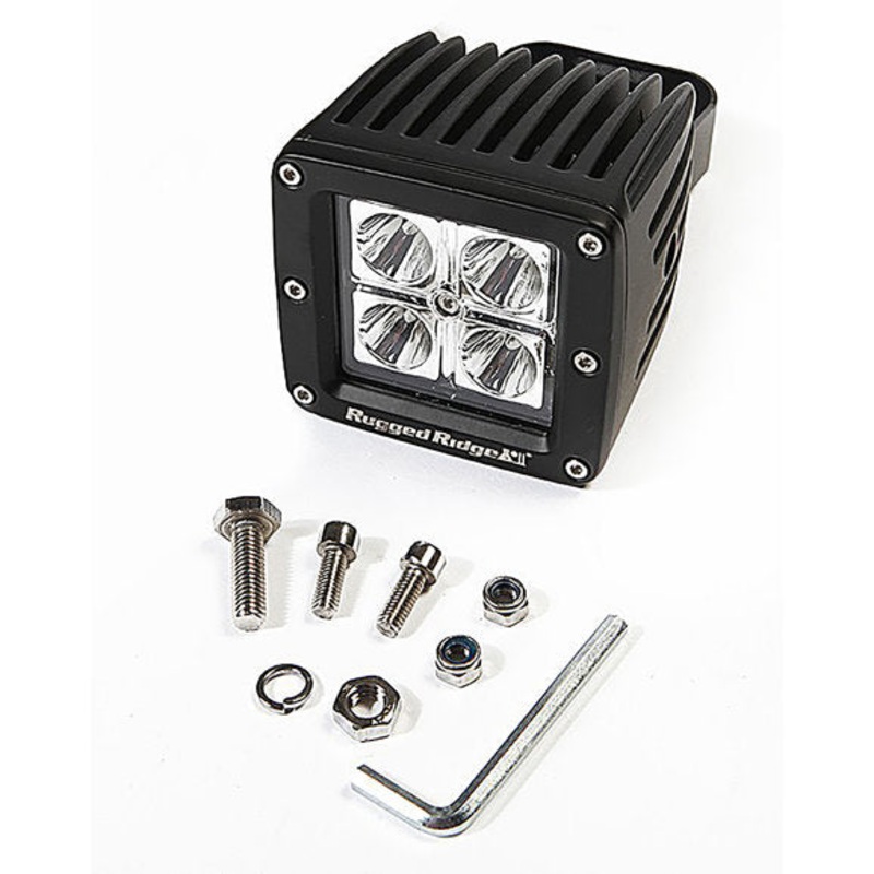 Rugged Ridge 15209.03 3" Square 16 Watt LED Light