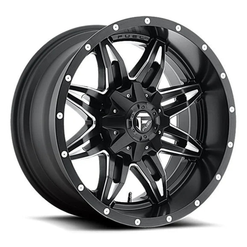 Fuel Off-Road Lethal Wheel in Black with Machined Accents for 55-86 Jeep CJ