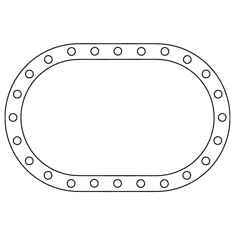 Cometic Fuel Cell .062in Fiber Filler Gasket - 24 Bolt - Oval