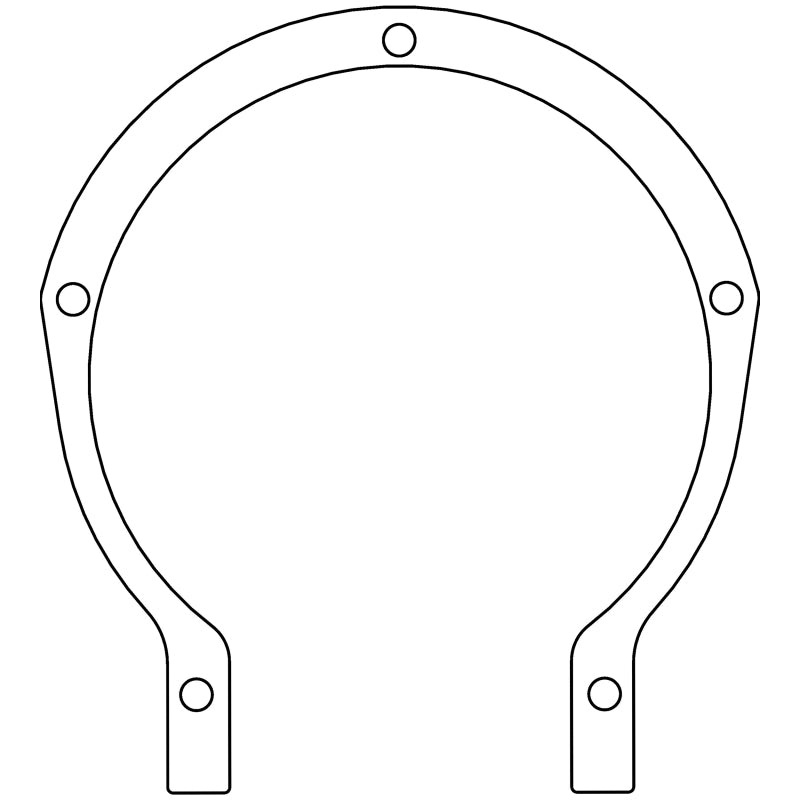 Cometic Ford Flathead V8 8BA/8CM .015in Fiber Timing Cover Gasket - 1948-1953