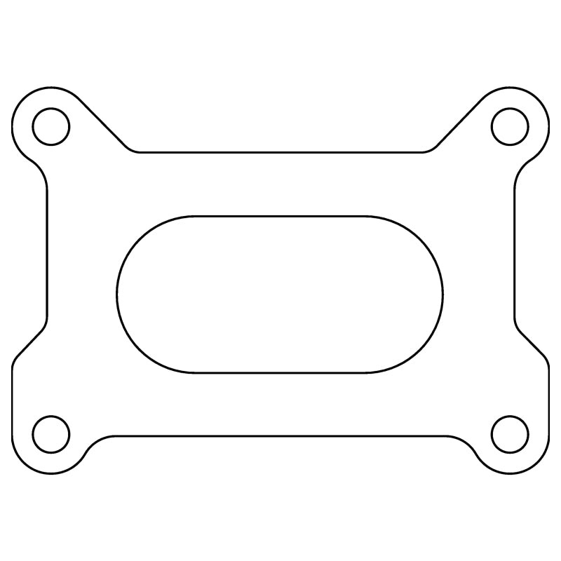 Cometic Holley 2 Barrel 500 CFM .039in Fiber Carburetor Gasket - 3.640in x 1.750in - Open Plenum