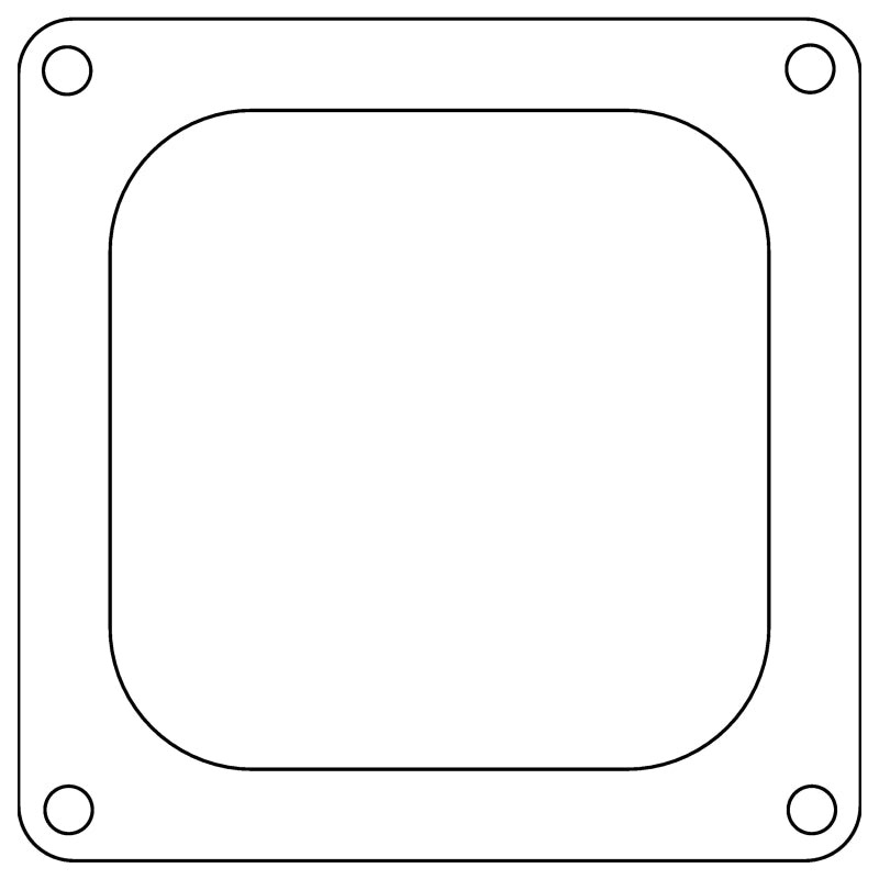 Cometic Holley 4500 Dominator .047in Fiber Carburetor Gasket - 4.775in x 4.775in - Open Plenum