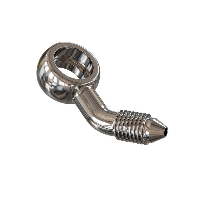 Goodridge 45 Deg Banjo Adaptor compound left for 3/8 or M10 Bolt