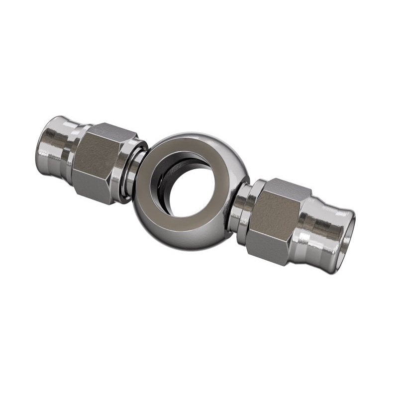 Goodridge Straight Double Banjo for 3/8 or M10 Long Bolt