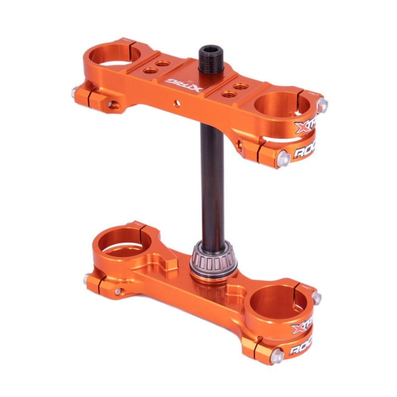 XTrig 21-23 GasGas MC 65/ Husqvarna TC 65/ KTM 65 SX ROCS Tech Clamp Offset 22 mm. - Orange