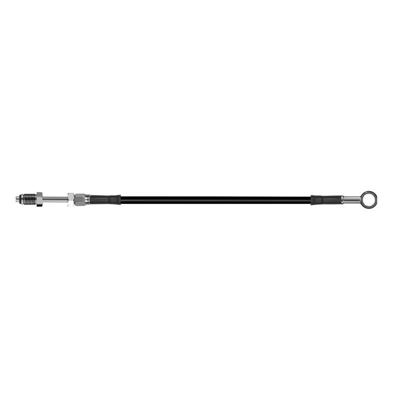 Goodridge 56in Universal Clutch Line w/SS Fittings & Black Hose - Straight Banjo 7/16 UNF