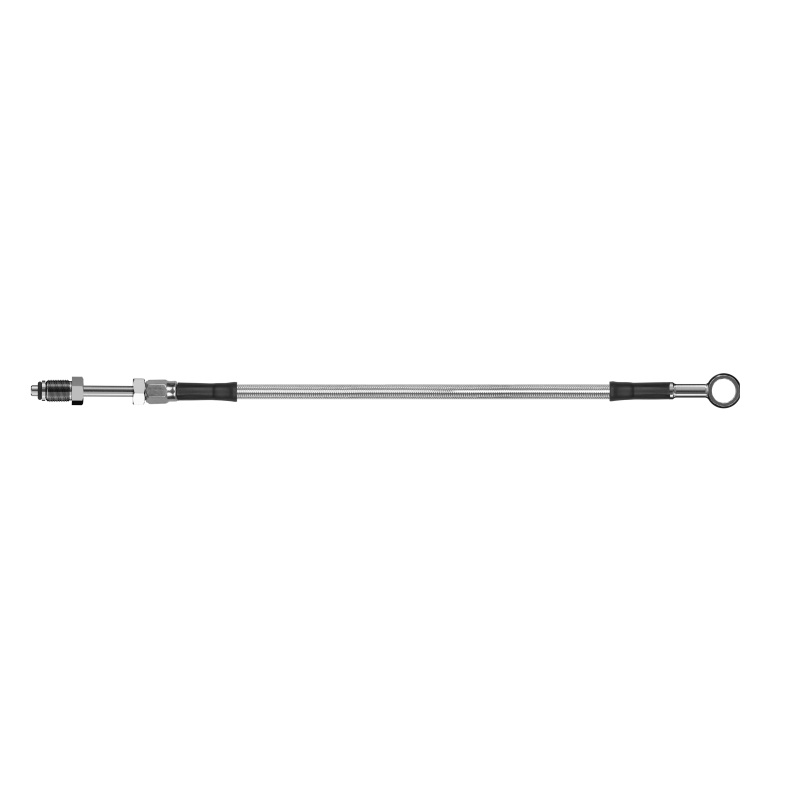 Goodridge 56in Universal Clutch Line w/SS Fittings & Clear Hose - Straight Banjo 7/16 UNF
