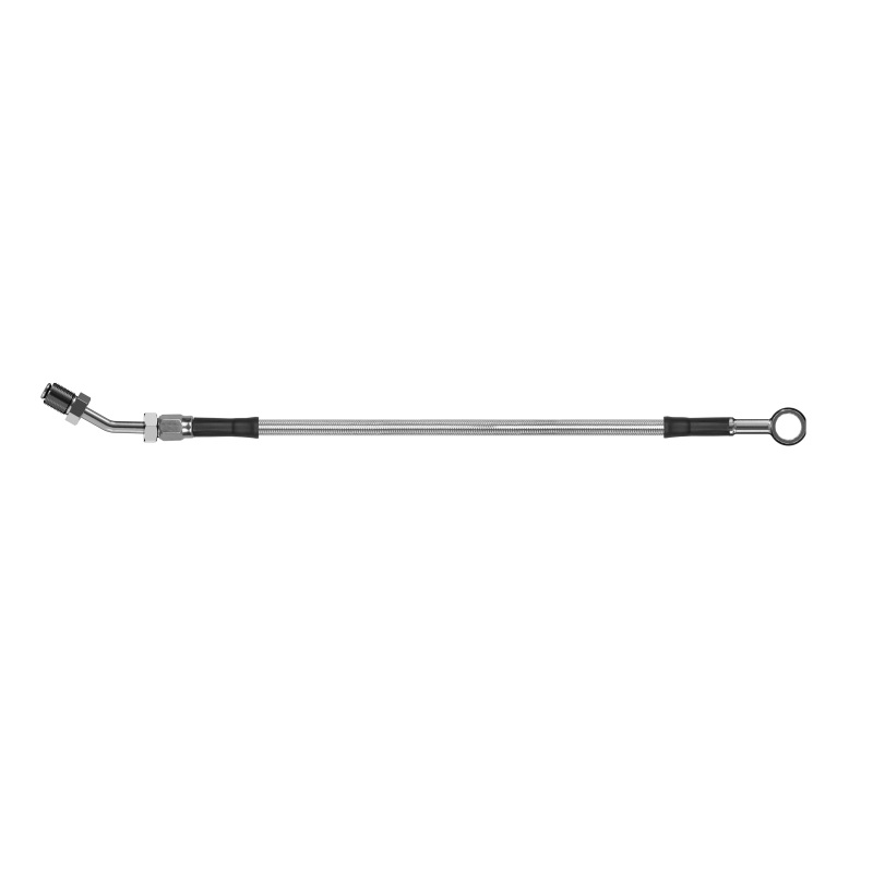 Goodridge 56in Universal Clutch Line w/SS Fittings & Clear Hose - Straight Banjo w/AN3 Fitting