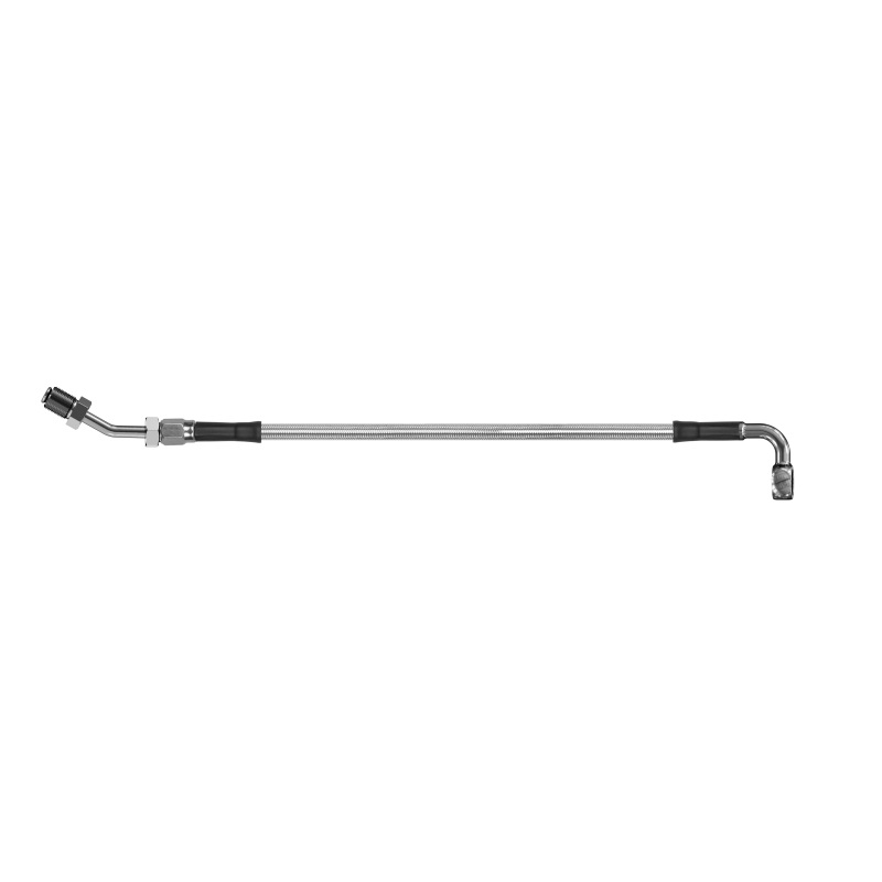 Goodridge 56in Universal Clutch Line w/SS Fittings & Clear Hose - 90Deg Banjo w/AN3 Fitting