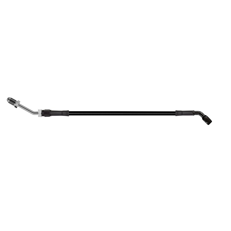 Goodridge 58in Universal Clutch Line w/Black Zinc Fittings & Black Hose - 45Deg Banjo w/M10 Fitting