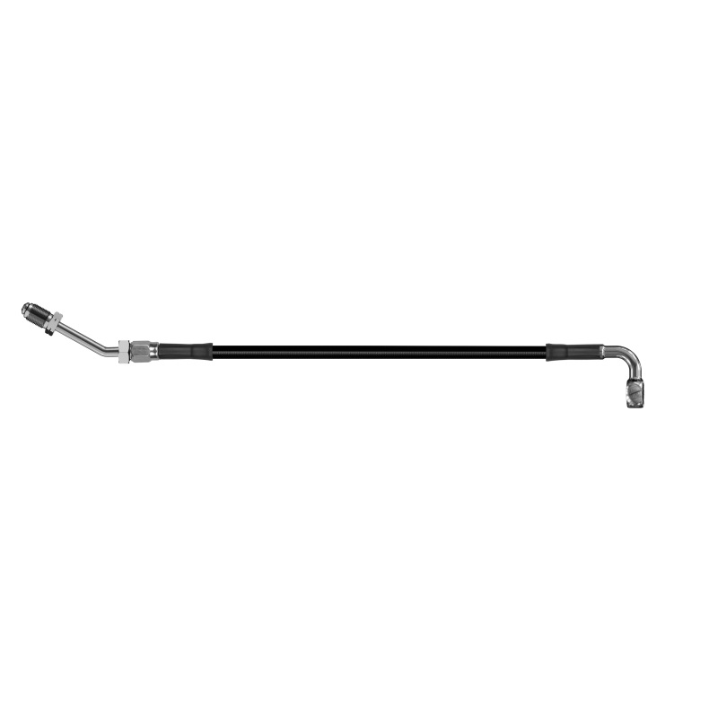 Goodridge 56in Universal Clutch Line w/SS Fittings & Black Hose - 90Deg Banjo w/M10 Fitting