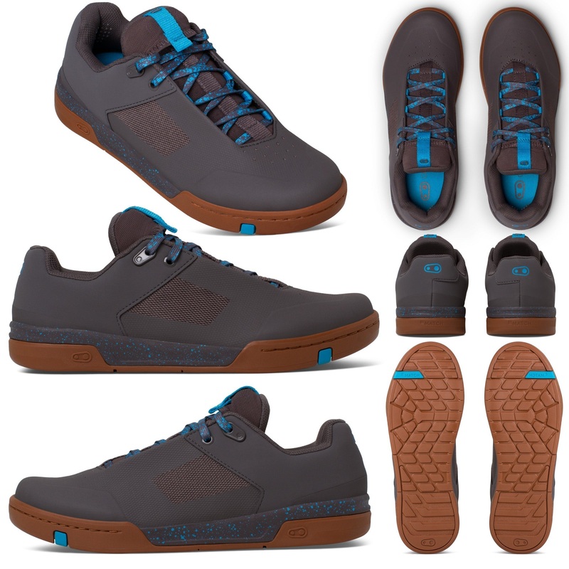 Crank Brothers Mallet Lace Limited Edition Splatter Clipless Shoes - US 13.0 - Grey - Blue - Gum