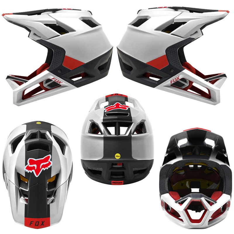 Fox Proframe MIPS Helmet - L - Blocked Black - White